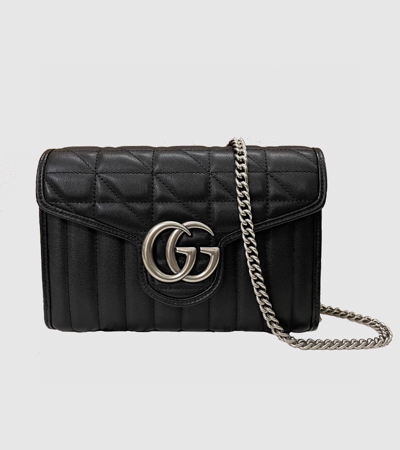 Gucci GG Marmont Matelasse Mini Bag 474575 Black